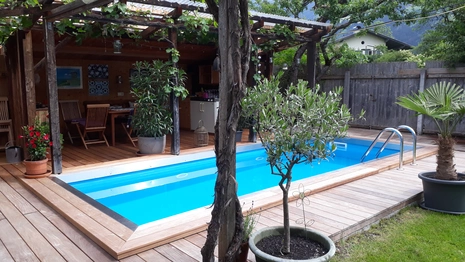 Poolsanierung mit Poolfolie nachher