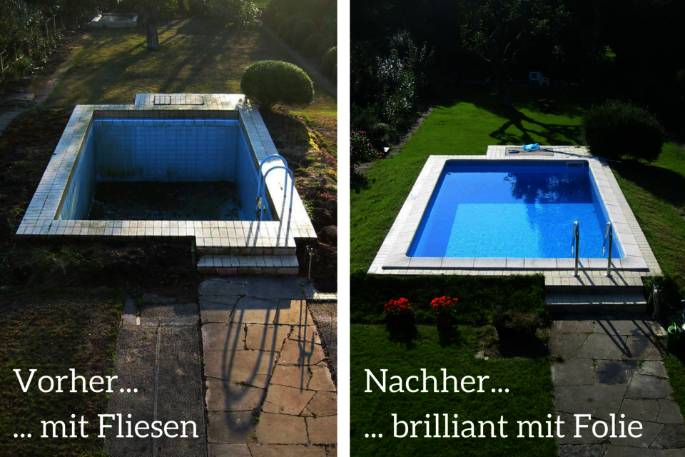 Pool-Sanierung mit Poolfolie
